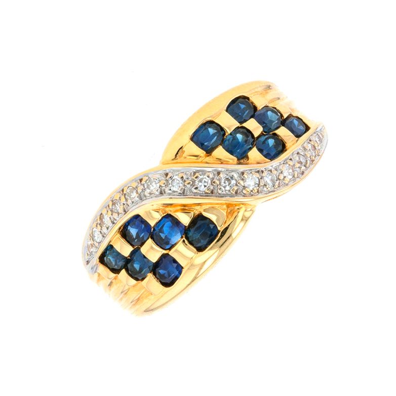 Acheter Bague saphirs 0.50 carat et diamants 0.14 carat or jaune 8.87g Comme neuf - 1370,00 € Bague saphirs 0.50 carat et diamants 0.14 carat or jaune 8.87g Comme neuf - reconditionné disponible sur Gemme Les Bijoux